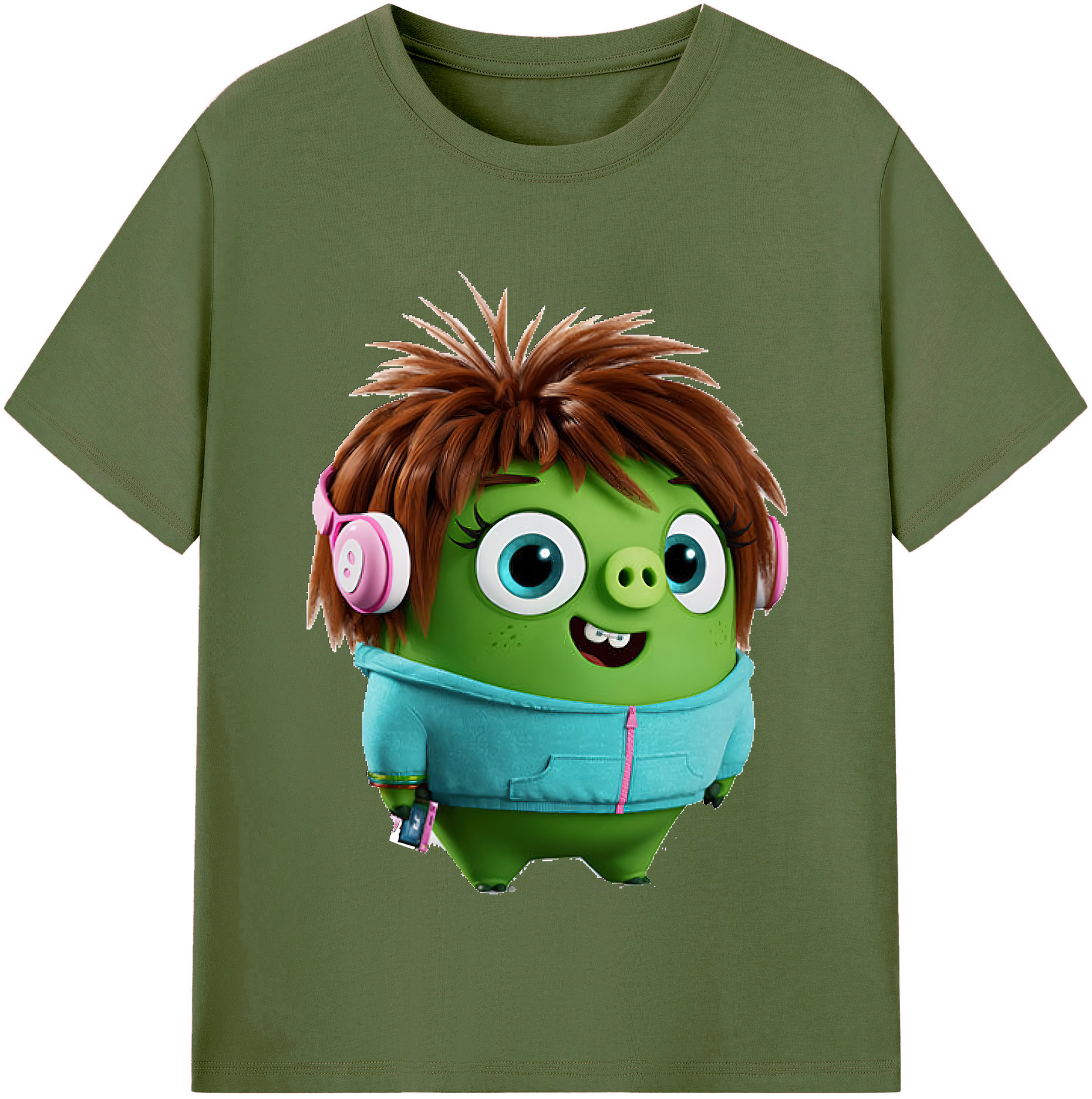 （画像用） Angry Birds アングリーバード 綿100％半袖Tシャツ（フロントプリント）